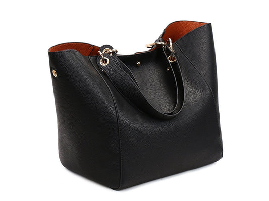 Classic Leather Bucket bag-Women Hobo Bag